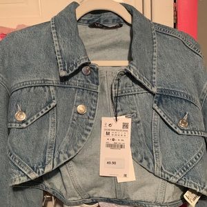 *NEW* Cropped denim Zara jacket!